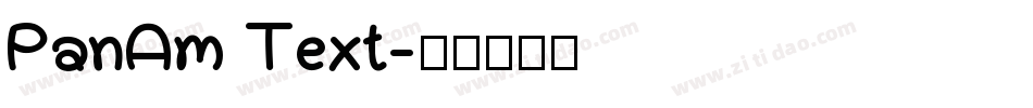 PanAm Text字体转换